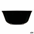 Schale Luminarc Carine Negro Schwarz Glas 12 cm Mehrzweck (24 Stück)