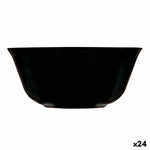 Schale Luminarc Carine Negro Schwarz Glas 12 cm Mehrzweck (24 Stück)