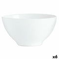 Schale Luminarc Blanc Frühstück Weiß Glas (500 ml) (6 Stück)
