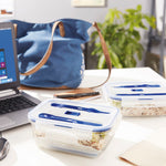 Lunchbox hermetisch Luminarc Pure Box Active zweifarbig Glas 1,22 L 16 cm (6 Stück)