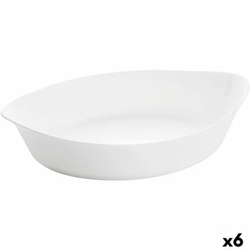 Kochschüssel Luminarc Smart Cuisine Oval Weiß Glas 28 x 17 cm (6 Stück)