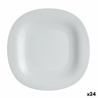 Flacher Teller Luminarc Carine Granit Grau Glas Ø 27 cm (24 Stück)