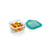 Viereckige Lunchbox mit Deckel Luminarc Keep'n Lagon 10 x 5,4 cm türkis 380 ml zweifarbig Glas (6 Stück)