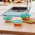 Runde Lunchbox mit Deckel Luminarc Keep'n Lagon 13,5 x 6 cm türkis 680 ml Glas (6 Stück)