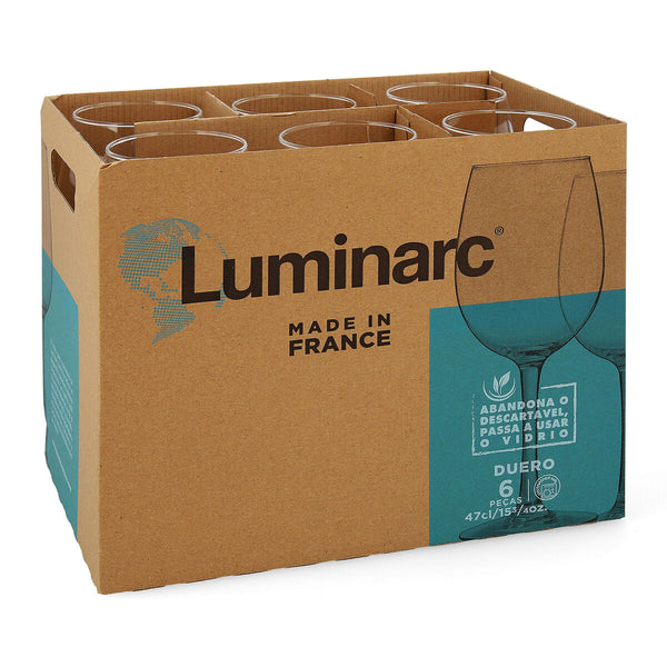 Weinglas Luminarc Duero Durchsichtig Glas 470 ml (6 Stück)