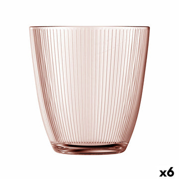 Trinkglas Luminarc Concepto Stripy Rosa Glas 310 ml (6 Stück)