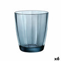 Trinkglas Bormioli Rocco Pulsar Blau Glas 390 ml (6 Stück)