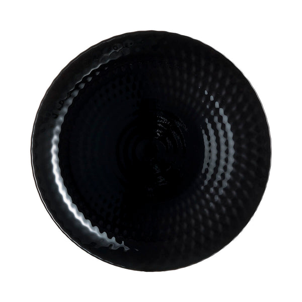 Flacher Teller Luminarc Pampille Noir Schwarz Glas 25 cm (24 Stück)