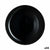 Flacher Teller Luminarc Pampille Noir Schwarz Glas 25 cm (24 Stück)