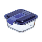 Lunchbox hermetisch Luminarc Easy Box Blau Glas (380 ml) (6 Stück)