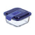 Lunchbox hermetisch Luminarc Easy Box Blau Glas (380 ml) (6 Stück)