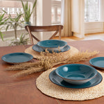 Dessertteller Quid Vita aus Keramik Blau (19 cm) (12 Stück)