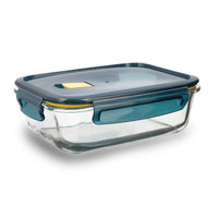 Lunchbox hermetisch Quid Astral rechteckig 1,04 L Blau Glas (6 Stück)
