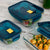 Lunchbox hermetisch Quid Astral Blau Glas 520 ml 13,6 x 13,6 x 7 cm (12 Stück)