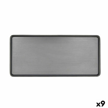 Kochschüssel Bidasoa Gio Grau Kunststoff 31,5 x 14,5 cm (9 Stück)