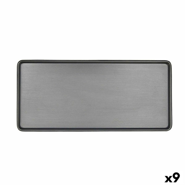 Kochschüssel Bidasoa Gio Grau Kunststoff 31,5 x 14,5 cm (9 Stück)