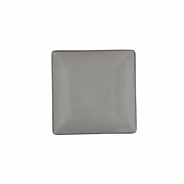 Flacher Teller Bidasoa Gio Schwarz Kunststoff 18 x 18 cm (12 Stück)