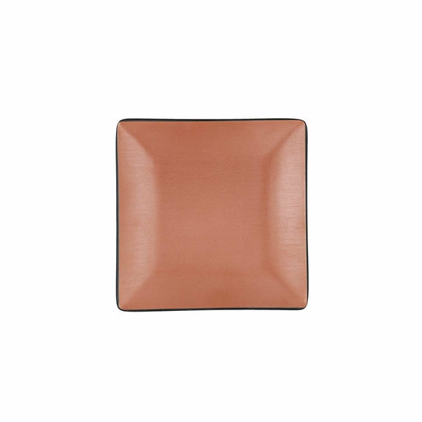 Flacher Teller Bidasoa Gio Braun Kunststoff 18 x 18 cm (12 Stück)