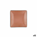 Flacher Teller Bidasoa Gio Braun Kunststoff 18 x 18 cm (12 Stück)
