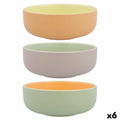 Schüssel Quid Vitamina zweifarbig aus Keramik 16 x 16 x 6 cm (6 Stück)