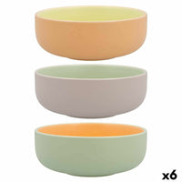 Schüssel Quid Vitamina zweifarbig aus Keramik 16 x 16 x 6 cm (6 Stück)
