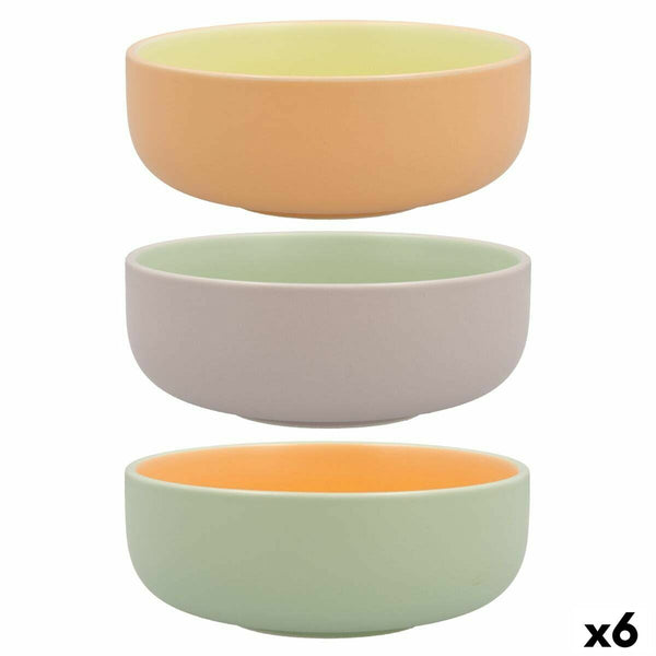 Schüssel Quid Vitamina zweifarbig aus Keramik 16 x 16 x 6 cm (6 Stück)