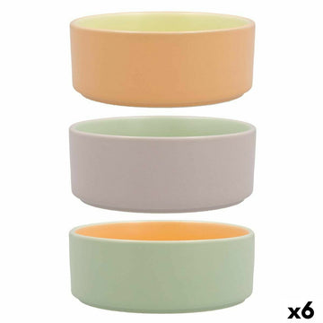 Schüssel Quid Vitamina zweifarbig aus Keramik 13 x 13 x 5,2 cm (6 Stück)
