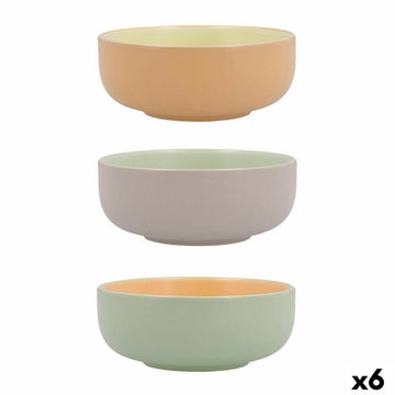 Schüssel Quid Vitamina zweifarbig aus Keramik 11 x 11 x 4,5 cm (6 Stück)