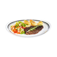 Flacher Teller Luminarc Friends Time Bistr Weiß/Schwarz Glas Ø 30 cm Fleisch (12 Stück)