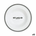 Nudelteller Luminarc Friends Time Bistro Weiß/Schwarz Glas 28,5 cm (12 Stück)