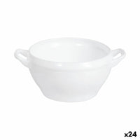 Suppenschalen Luminarc Bol Opal Weiß 540 ml Mit Griffen (24 Stück)