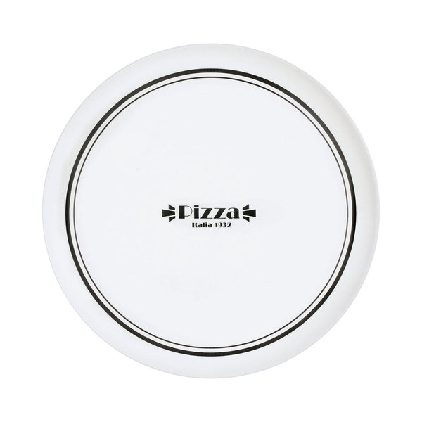Pizzateller Luminarc Firend's Time Bistro Weiß Schwarz Glas Ø 32 cm (12 Stück)