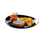 Flacher Teller Luminarc Friends Time Schwarz Glas 30 x 26 cm Fleisch (12 Stück)