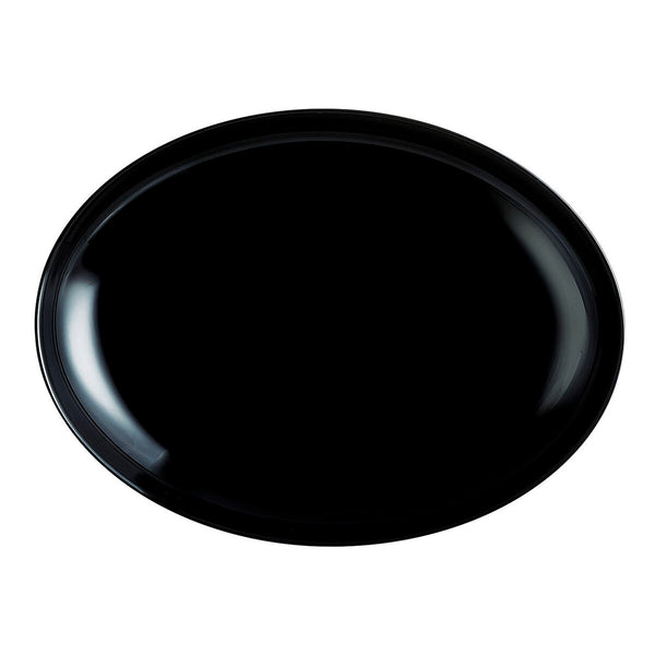 Flacher Teller Luminarc Friends Time Schwarz Glas 30 x 26 cm Fleisch (12 Stück)