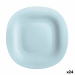 Flacher Teller Luminarc Carine Paradise Blau Glas 27 cm (24 Stück)
