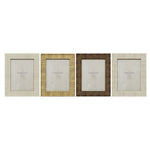 Fotorahmen Home ESPRIT Beige natürlich Kristall polystyrol Skandinavisch 20,5 x 2 x 25,5 cm (4 Stück)