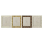 Fotorahmen Home ESPRIT Beige natürlich Kristall polystyrol Skandinavisch 25,5 X 2 X 30,5 cm (4 Stück)