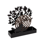 Halterung für Mückenspiralen Versa Schwarz Metall 5 x 17 x 17 cm Baum