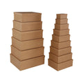 Set dekorativer Karten Versa Braun Pappe (15 Stücke)