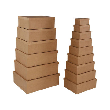 Set dekorativer Karten Versa Braun Pappe (15 Stücke)