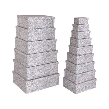 Set dekorativer Karten Versa Rosa Pappe Blomster (15 Stücke)
