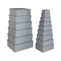 Set dekorativer Karten Versa Grau Pappe Blomster (15 Stücke)