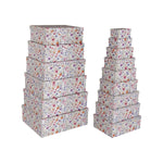 Set dekorativer Karten Versa Pappe Blomster (15 Stücke)