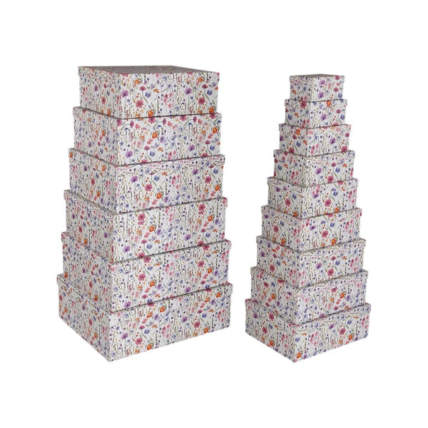 Set dekorativer Karten Versa Pappe Blomster (15 Stücke)
