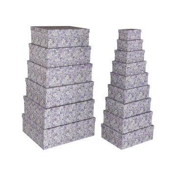 Set dekorativer Karten Versa Pappe Lavendel (15 Stücke)
