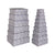 Set dekorativer Karten Versa Pappe Lavendel (15 Stücke)
