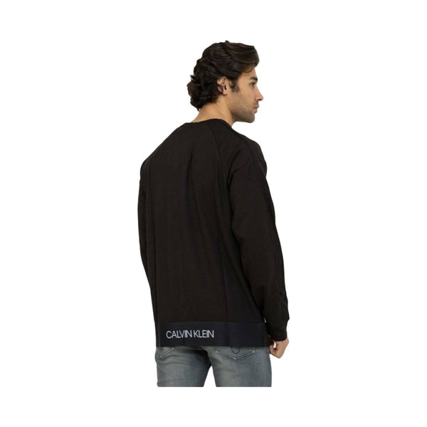 Herren Sweater ohne Kapuze Calvin Klein Schwarz L (Restauriert B)