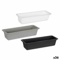 Besteckkasten Kinvara Weiß Schwarz Grau Kautschuk Polypropylen TPR 8,5 x 5 x 24 cm 24 x 5,5 x 8,5 cm (36 Stück)