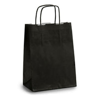 Papiertaschen Pincello 18242 Schwarz 18 x 8 x 31 cm (25 Stück)