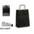 Papiertaschen Pincello 18242 Schwarz 18 x 8 x 31 cm (25 Stück)